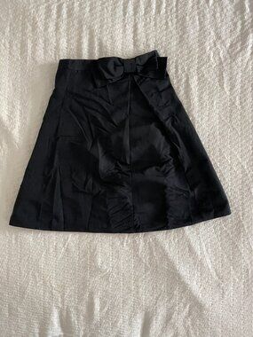 Black Bow A-Line Designer Cocktail Skirt